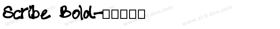 Scribe Bold字体转换
